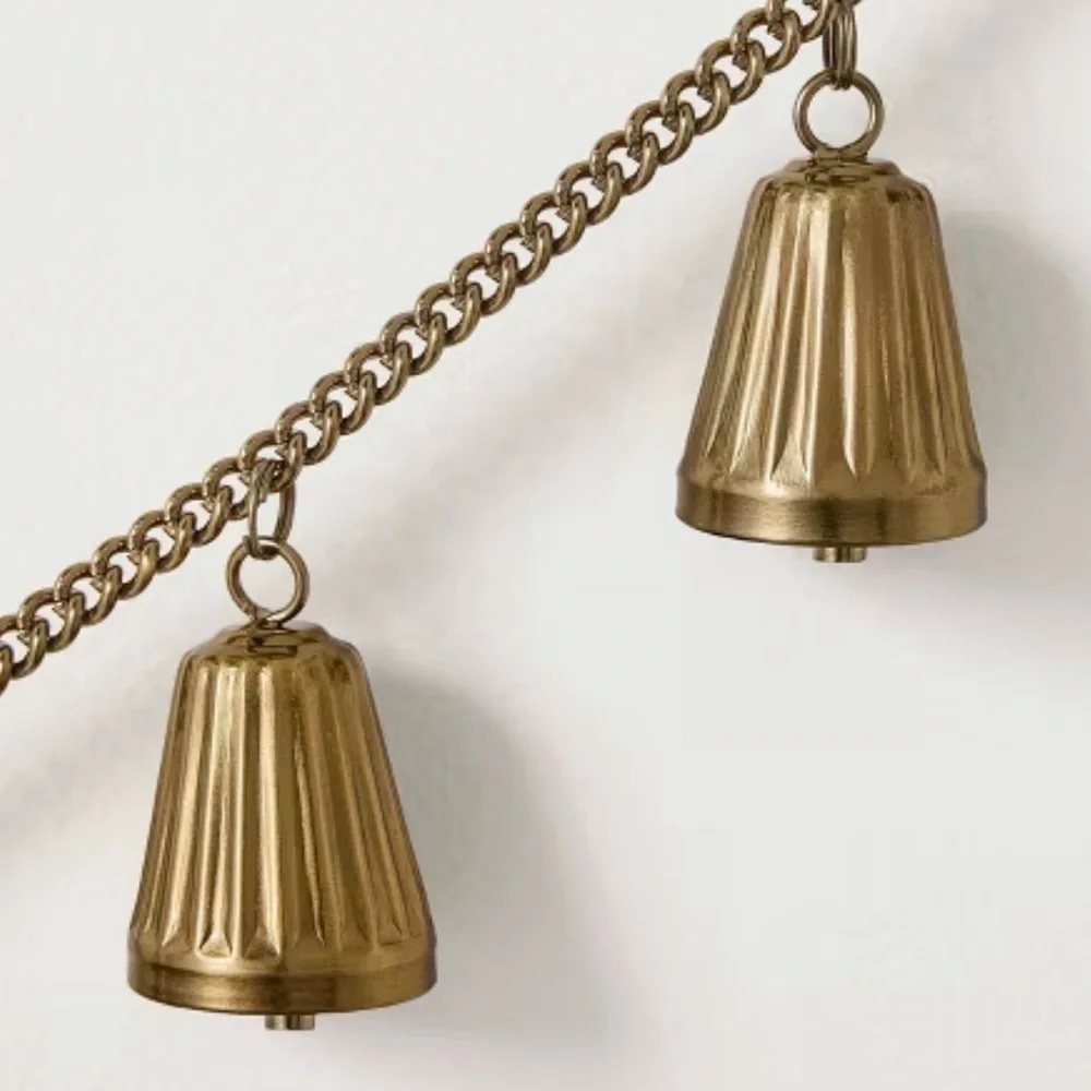 5' Brass Mini Bell Garland on Brass Chain - Hearth & Hand™ with Magnolia